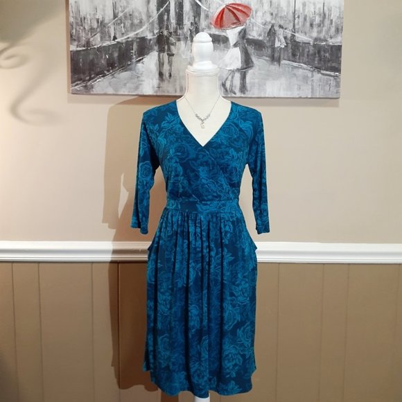 torrid blue floral dress